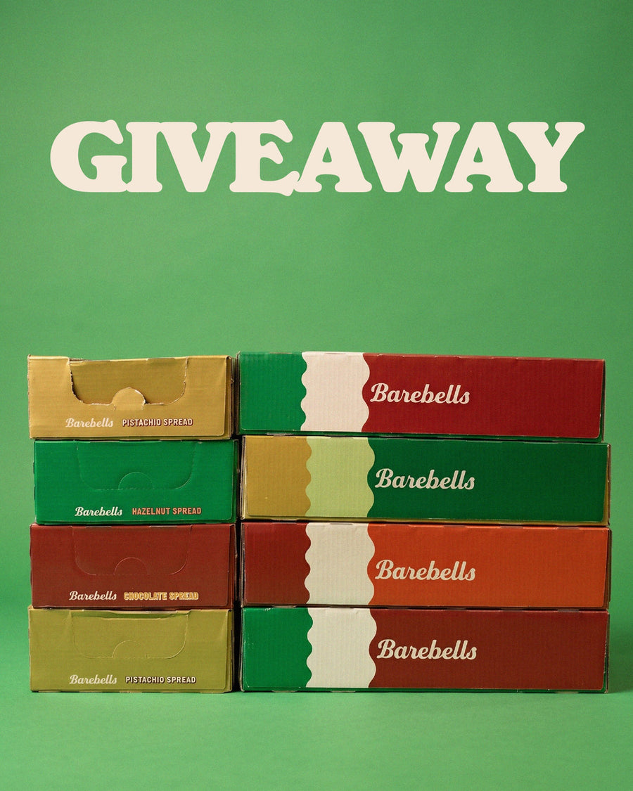 SPREAD BAR GIVEAWAY 🤎🤍💚

We geven 4 dozen van onze nieuwe Spread Bars weg aan 2 gelukkige winnaars! ✨

Zo maak je kans: 
1️⃣ Like deze post
2️⃣ Volg @barebells.netherlands
3️⃣ Tag 2 vrienden met wie jij deze Spread Bars gaat delen

✨ Extra winkans: Deel deze post in je story en tag ons!

⏳ Meedoen kan t/m 5 september 2026. De 2 winnaars maken we op 6 september bekend via onze stories.

#barebellsnl #barebells #giveaway #proteinbar #winnen
