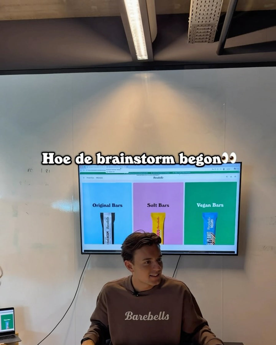 Onze nieuwe smaak in de maak 👀🤭 #barebells #barebellsnl