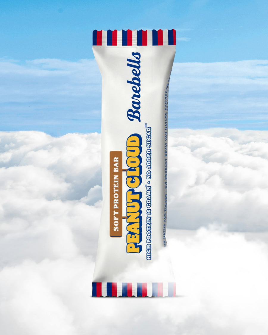 WELCOME PEANUT CLOUD! 🥜☁️

Crunchy peanut and caramel at the bottom, soft and fluffy marshmallow on top, finished with a silky milk chocolate coating. With 16 grams of protein and no added sugar, meet the newest addition to the Soft Bar family: Peanut Cloud.

#barebells #barebellsnl